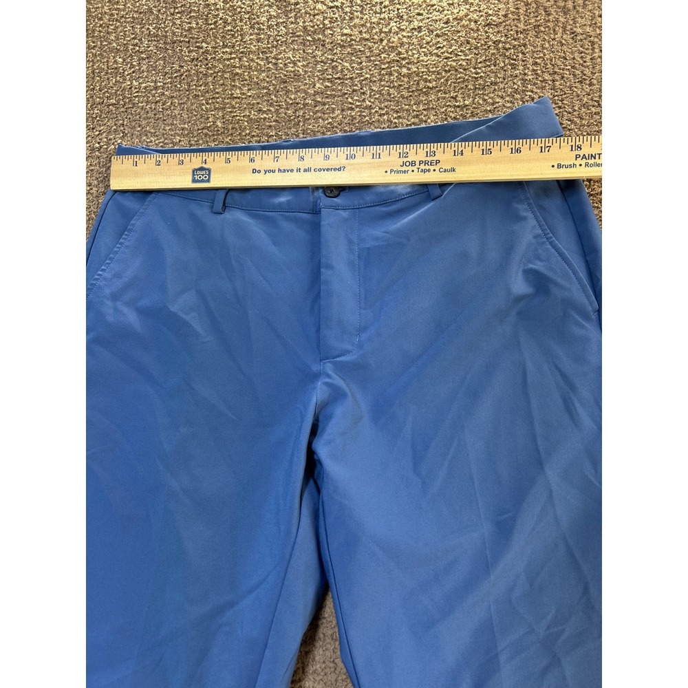 Greg Norman Mens Blue Golf Pants 35x32 Performance Stretch Straight Leg Trousers - Picture 5 of 8